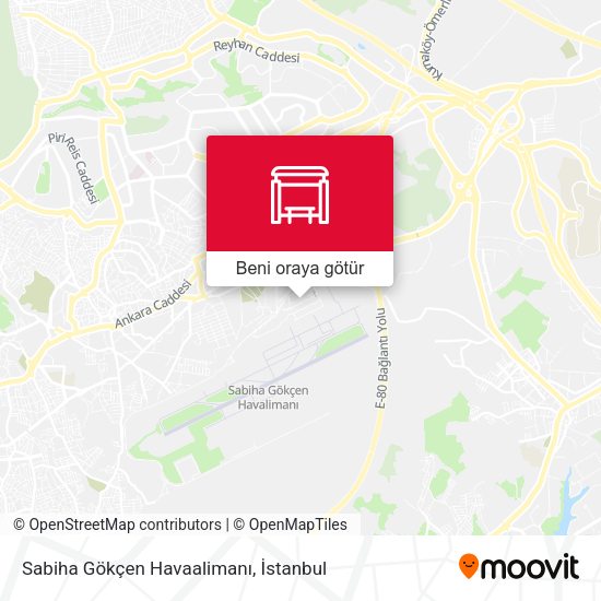 Sabiha Gökçen Havaalimanı harita