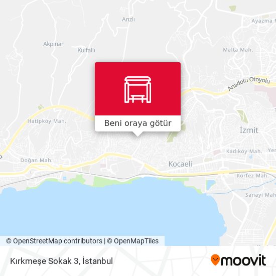 Kırkmeşe Sokak 3 harita