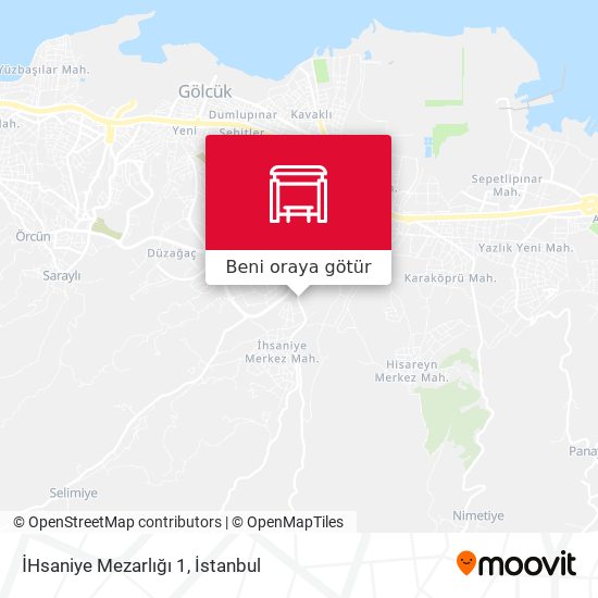 İHsaniye Mezarlığı 1 harita