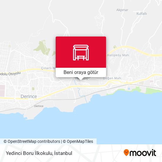 Yedinci Boru İlkokulu harita