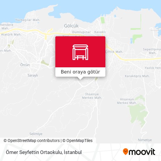 Ömer Seyfettin Ortaokulu harita