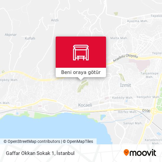 Gaffar Okkan Sokak 1 harita