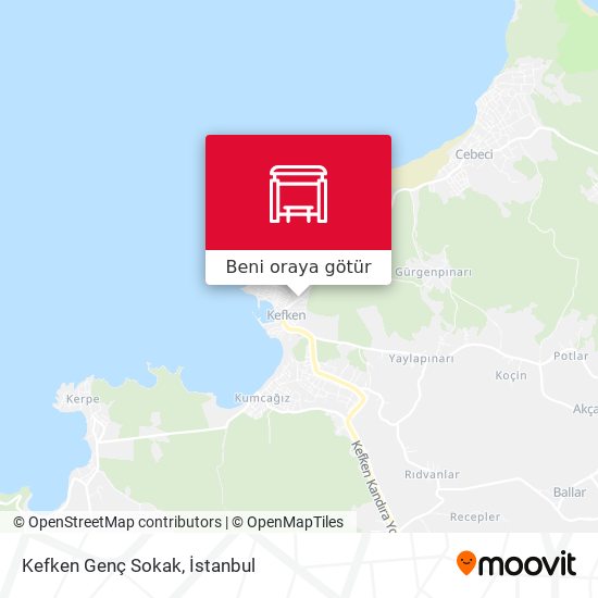 Kefken Genç Sokak harita