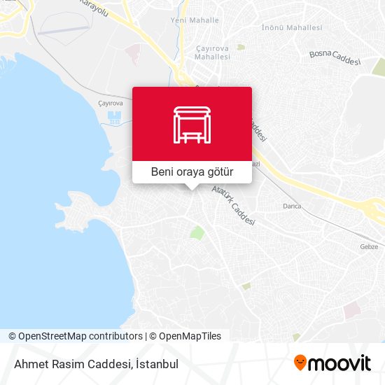 Ahmet Rasim Caddesi harita