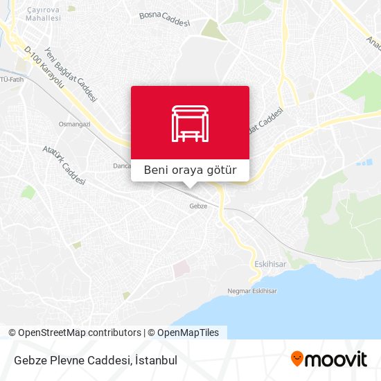 Gebze Plevne Caddesi harita