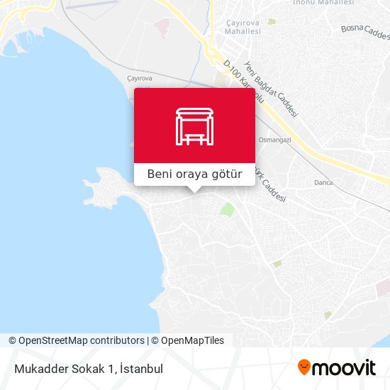 Mukadder Sokak 1 harita