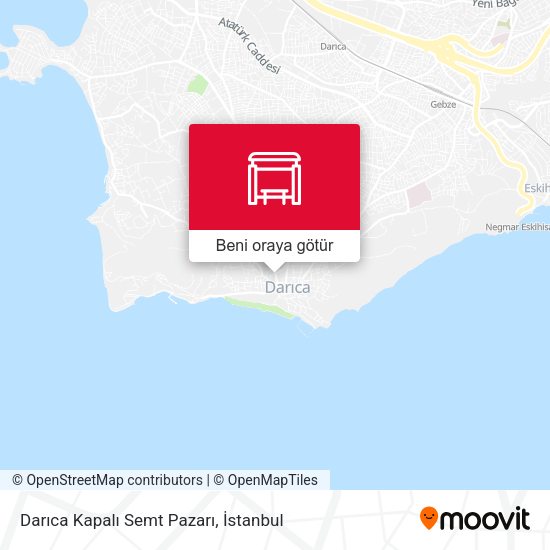 Darıca Kapalı Semt Pazarı harita