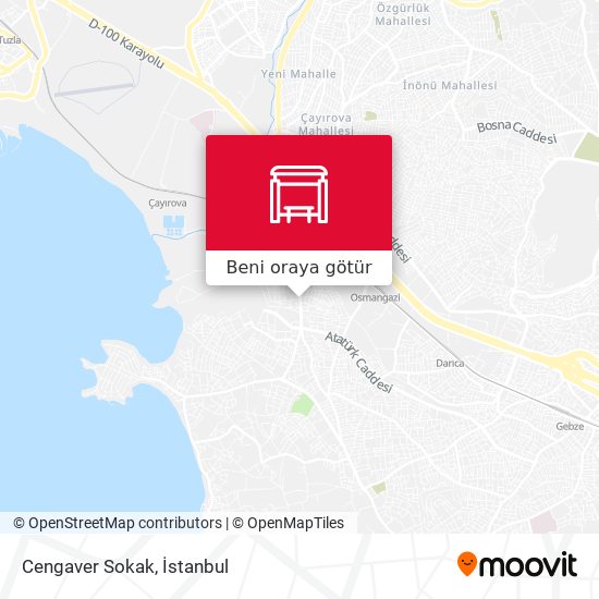 Cengaver Sokak harita