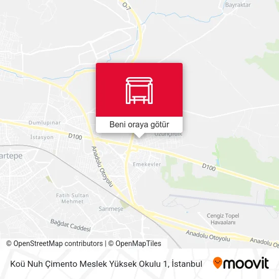 Koü Nuh Çimento Meslek Yüksek Okulu 1 harita