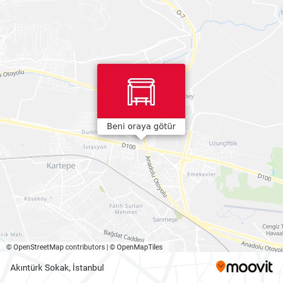 Akıntürk Sokak harita