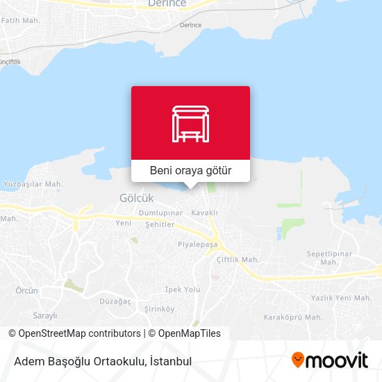 Adem Başoğlu Ortaokulu harita