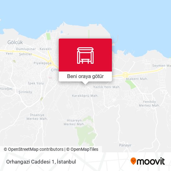 Orhangazi Caddesi 1 harita