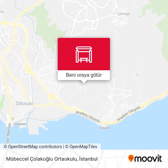 Mübeccel Çolakoğlu Ortaokulu harita