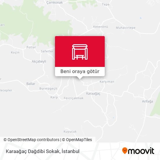 Karaağaç Dağdibi Sokak harita