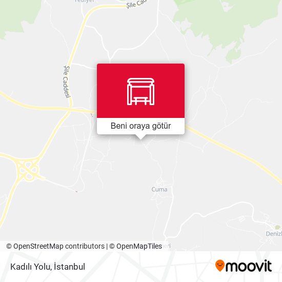 Kadılı Yolu harita