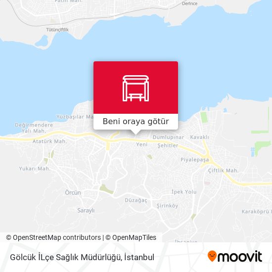 Gölcük İLçe Sağlık Müdürlüğü harita