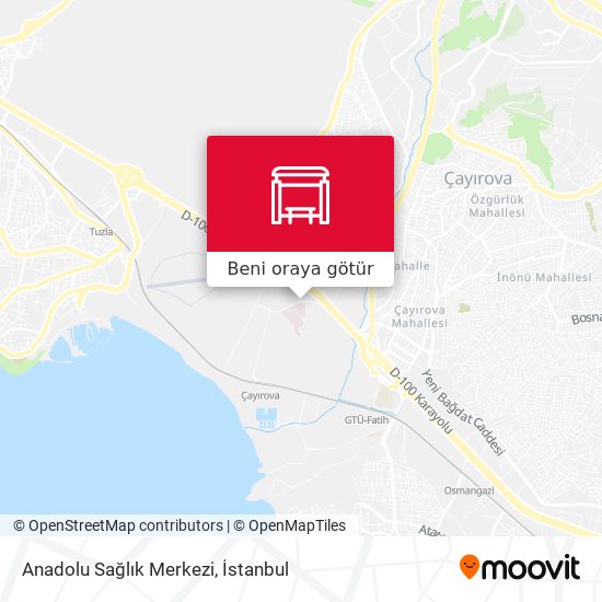 Anadolu Sağlık Merkezi harita