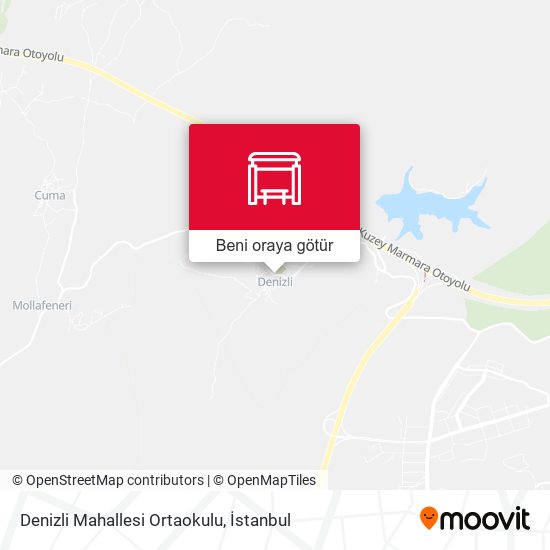 Denizli Mahallesi Ortaokulu harita