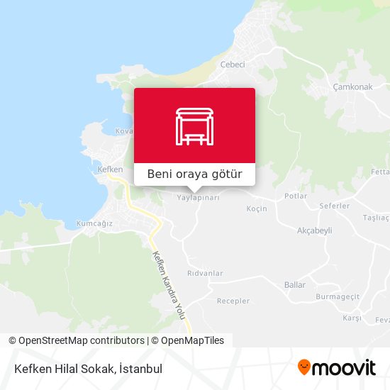 Kefken Hilal Sokak harita