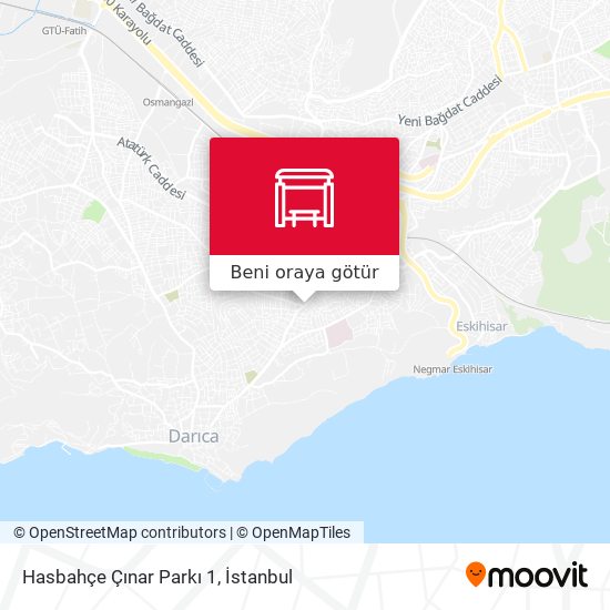 Hasbahçe Çınar Parkı 1 harita