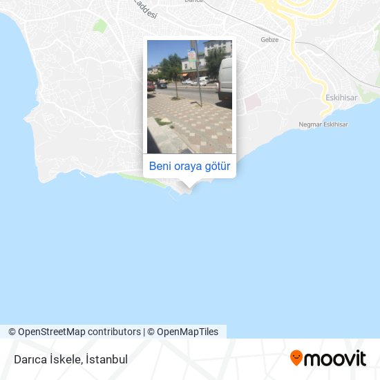 Darıca İskele harita