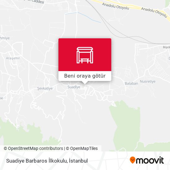 Suadiye Barbaros İlkokulu harita