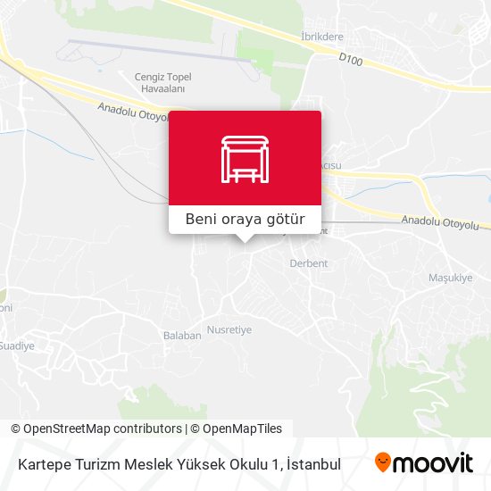 Kartepe Turizm Meslek Yüksek Okulu 1 harita