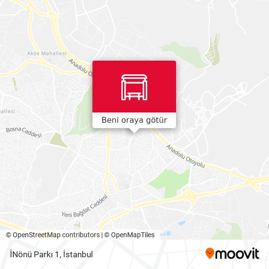 İNönü Parkı 1 harita