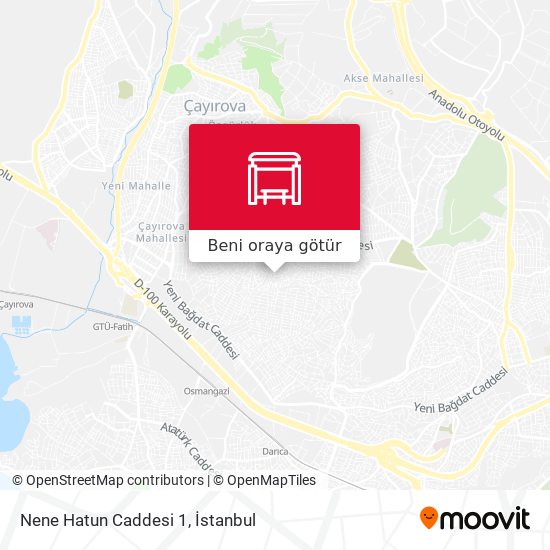 Nene Hatun Caddesi 1 harita