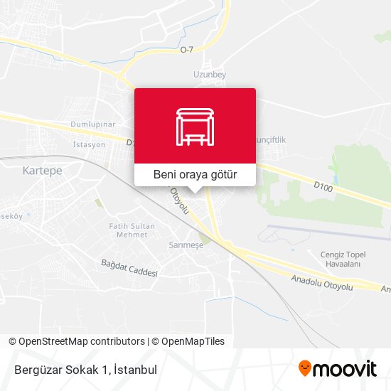 Bergüzar Sokak 1 harita