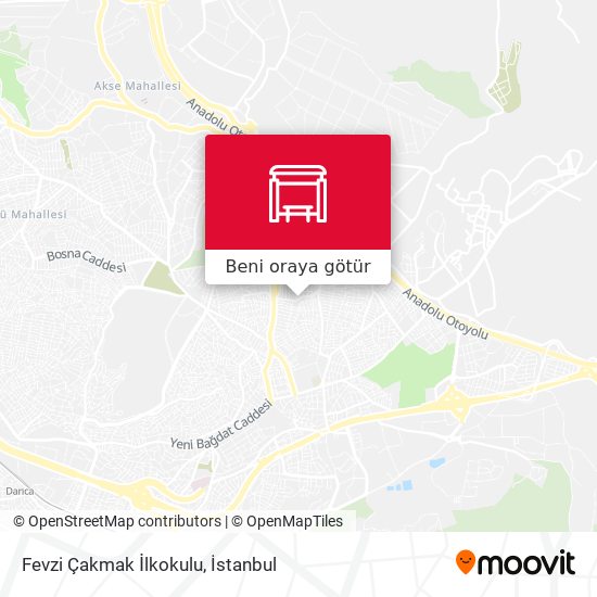Fevzi Çakmak İlkokulu harita