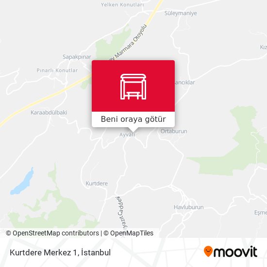 Kurtdere Merkez 1 harita