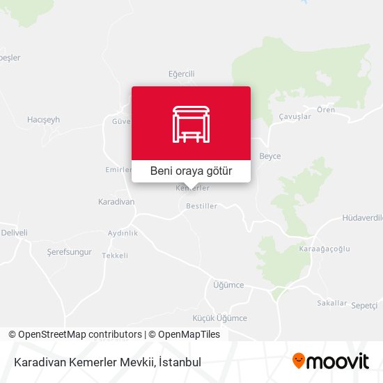 Karadivan Kemerler Mevkii harita
