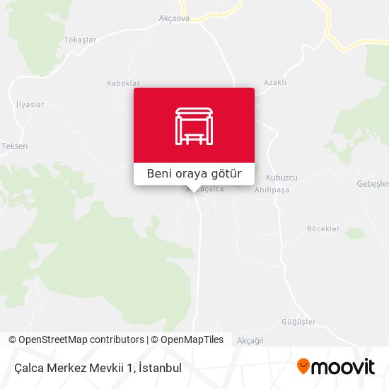 Çalca Merkez Mevkii 1 harita