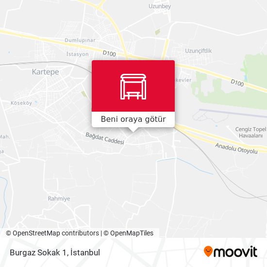 Burgaz Sokak 1 harita