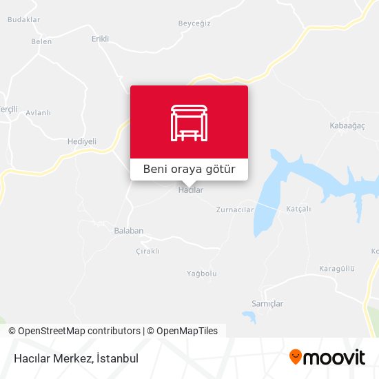 Hacılar Merkez harita