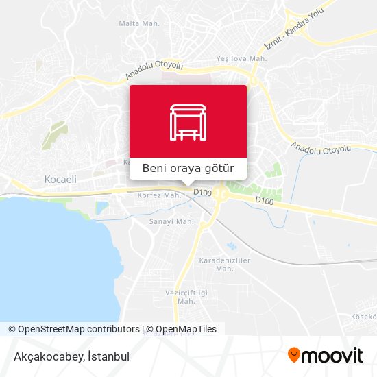 Akçakocabey harita