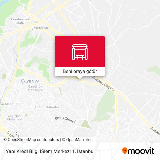 Yapı Kredi Bilgi İŞlem Merkezi 1 harita
