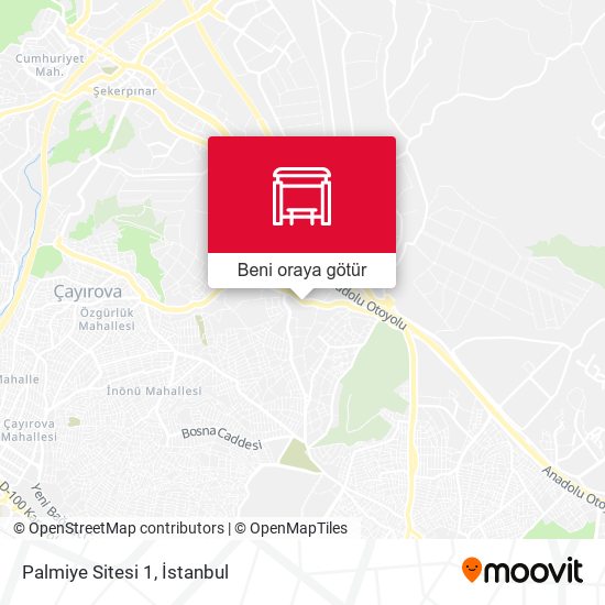 Palmiye Sitesi 1 harita