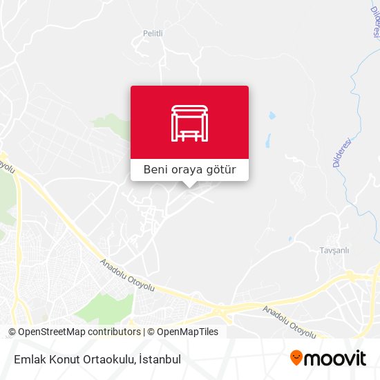 Emlak Konut Ortaokulu harita