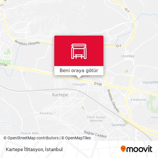 Kartepe İStasyon harita