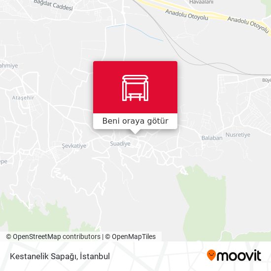 Kestanelik Sapağı harita