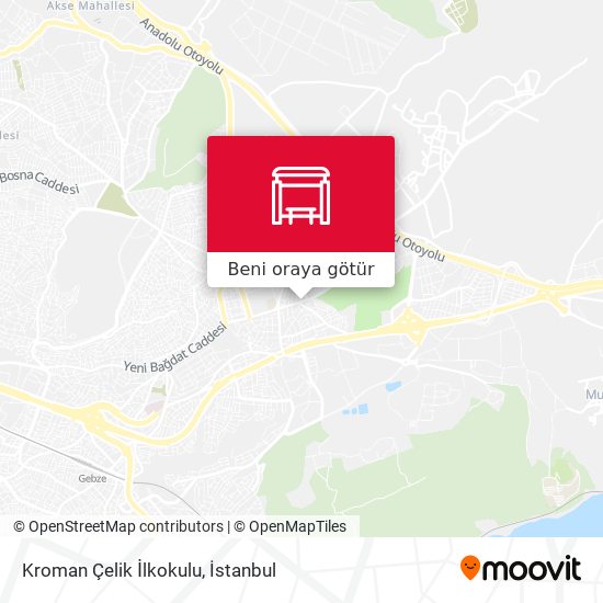 Kroman Çelik İlkokulu harita