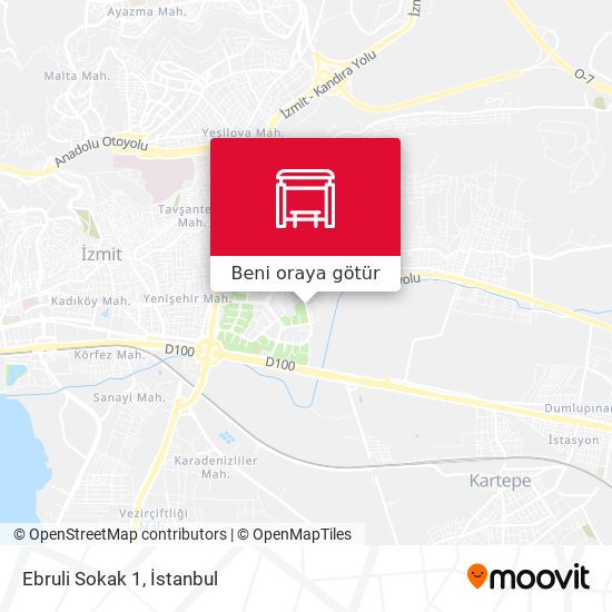 Ebruli Sokak 1 harita
