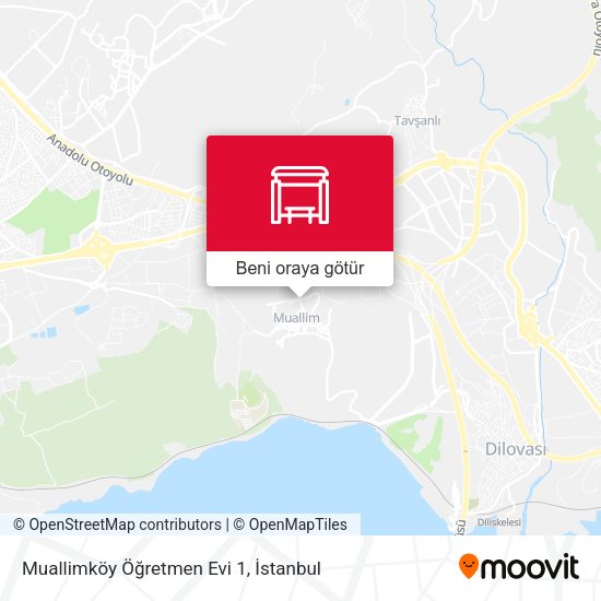 Muallimköy Öğretmen Evi 1 harita