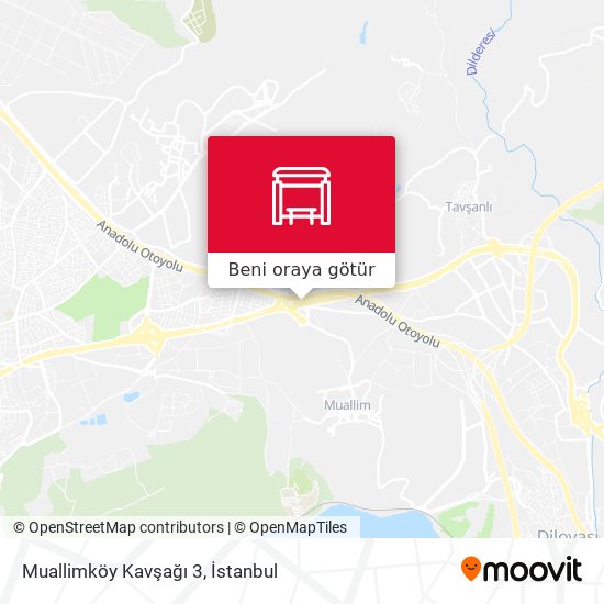 Muallimköy Kavşağı 3 harita