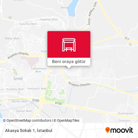 Akasya Sokak 1 harita
