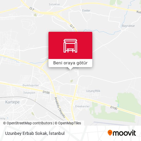 Uzunbey Erbab Sokak harita