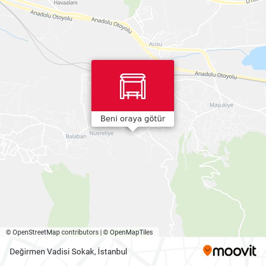 Değirmen Vadisi Sokak harita