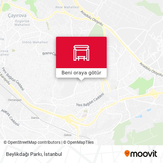 Beylikdağı Parkı harita